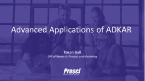 Webinar – Advanced Applications of ADKAR