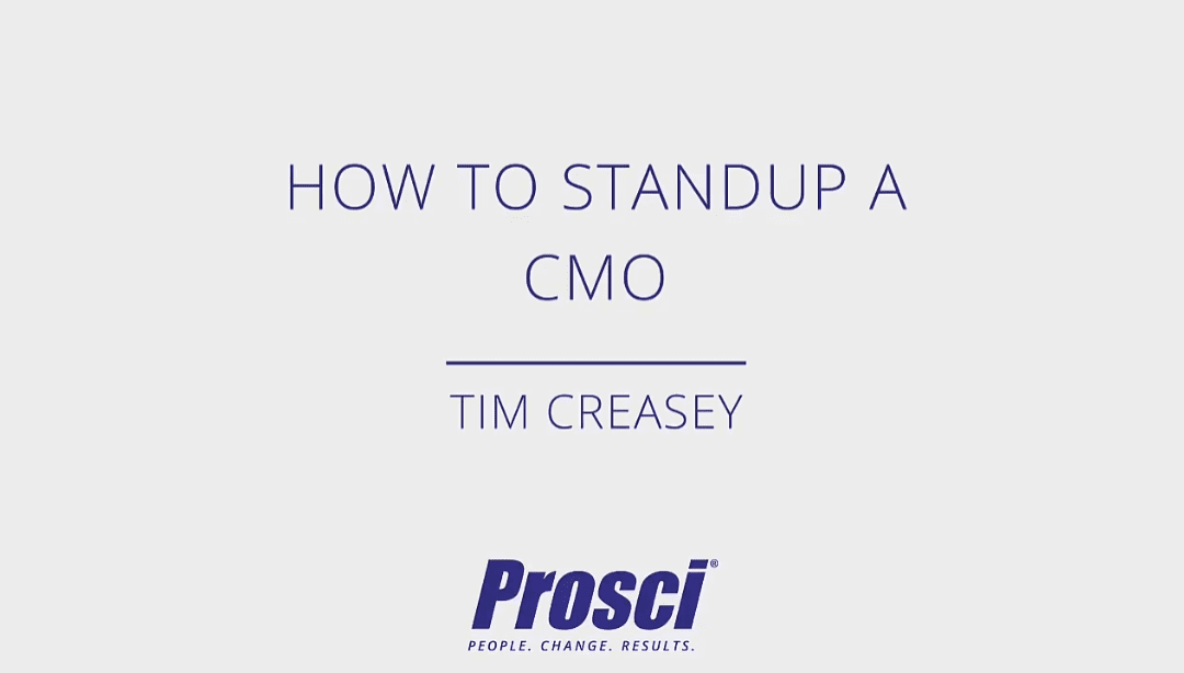 Webinar – How to Stand Up a CMO