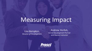Webinar – Measuring Impact of Change